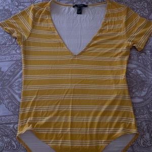Forever 21 Mustard Yellow Bodysuit